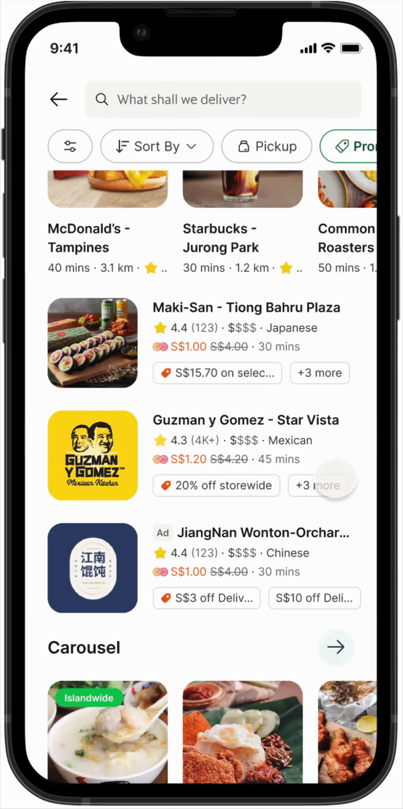 GrabFood to Menu